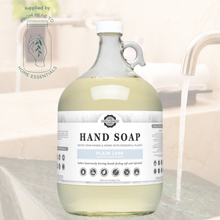 Load image into Gallery viewer, A glass jar featuring unscented and hypoallergenic hand soap, Plain jane, from Rustic Strength. Available by the ounce.