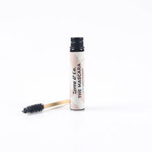 Load image into Gallery viewer, Vegan, zero-waste mascara and bamboo spoolie from Zerra & Co