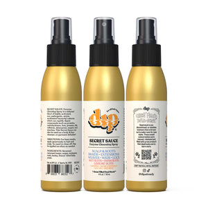 Three bottles of Dip's Enzyme Cleaning Spray, from different angles, showing off the entire product label